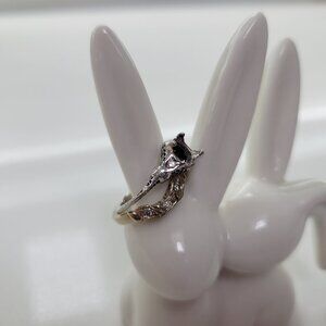 Antique Art Deco Engagement Ring and Wedding Band